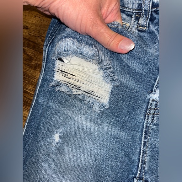 Flying Monkey Distressed Flare Jeans Size 24 - Picture 5 of 9